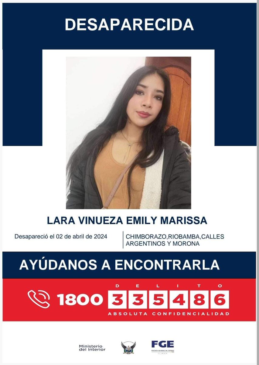 #DesaparecidosEcuador
Ayuden a compartir por favor, gracias