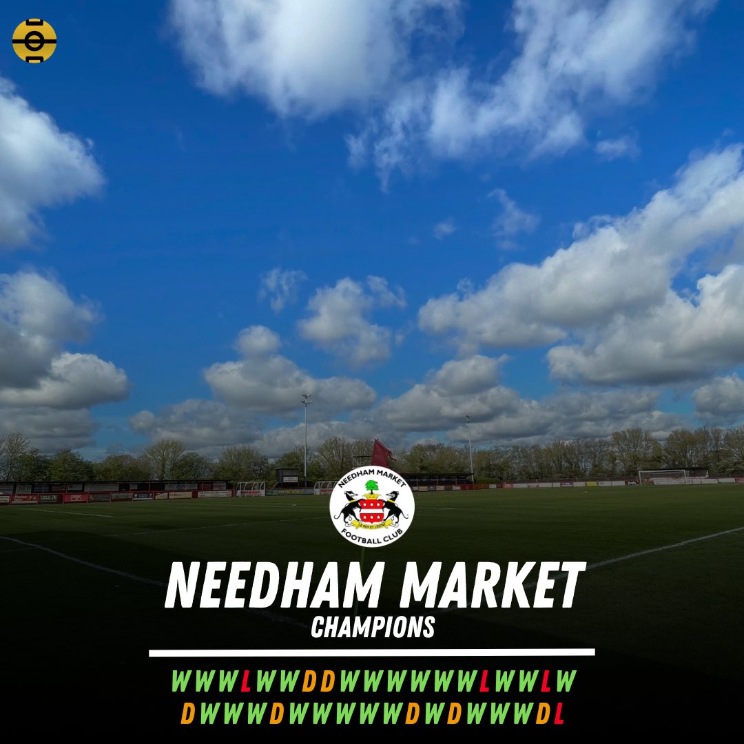 Needham Market are your 23/24 Southern Premier Central Champions A shock 6-1 defeat on the opening day must have spurred them on #nonleaguefootball #nonleague #southernleague