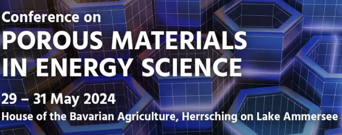 Along with @LMU_Muenchen, we have organised an exciting conference with experts from the fields of porous materials and energy science, happening in May at beautiful Lake Ammersee (near Munich). Learn more and register at: fkf.mpg.de/pmes2024