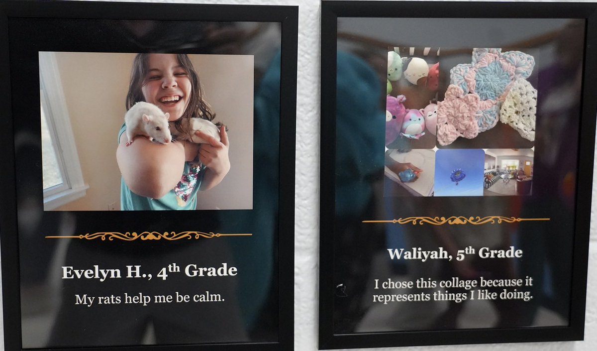 ShelleyPohzehl's tweet photo. Our PhotoVoice exhibit adorns the walls of Bennett Elementary School. Through the lens of our students' photography and heartfelt narratives, we celebrate diversity, fostering connections, and nurturing a vibrant community. @BennettES_PWCS @PWCSNews @PhotoVoice @PhotovoiceW https://t.co/7fqxB2FqKt
