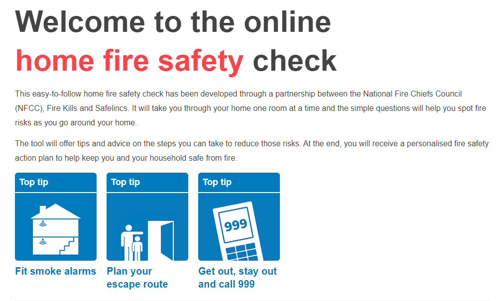 Why not do a free online safety check to identify risks in your home and get advice? If you have a higher risk of fire, we'll be sent your details to arrange a visit from your local firefighters. Visit safelincs.co.uk/hfsc/ to do your check today. #SafetyCheck #SafeAndWell