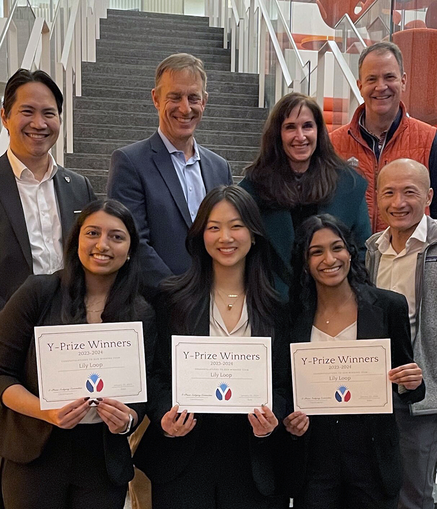 Developed by #WhartonUndergrad students Kylie Chang, Rima Chavali & Neha Chelamkuri, LilyLoop, a line of smart period products, won the 2024 Y-Prize: whr.tn/3J6tBnj

The competition is cosponsored by @VntrLab, @MackInstitute, @PennEngineers & @PCIIT_Penn. #WorldHealthDay