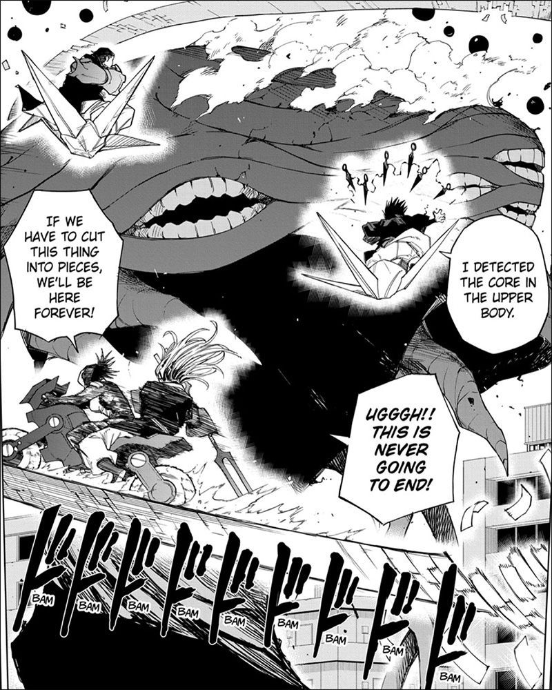 Shadow Eliminators, Ch. 17: Moribe City becomes an explosive battlefield between the Eliminators and the Kasane! Read it FREE from the official source! buff.ly/3xtL8DG