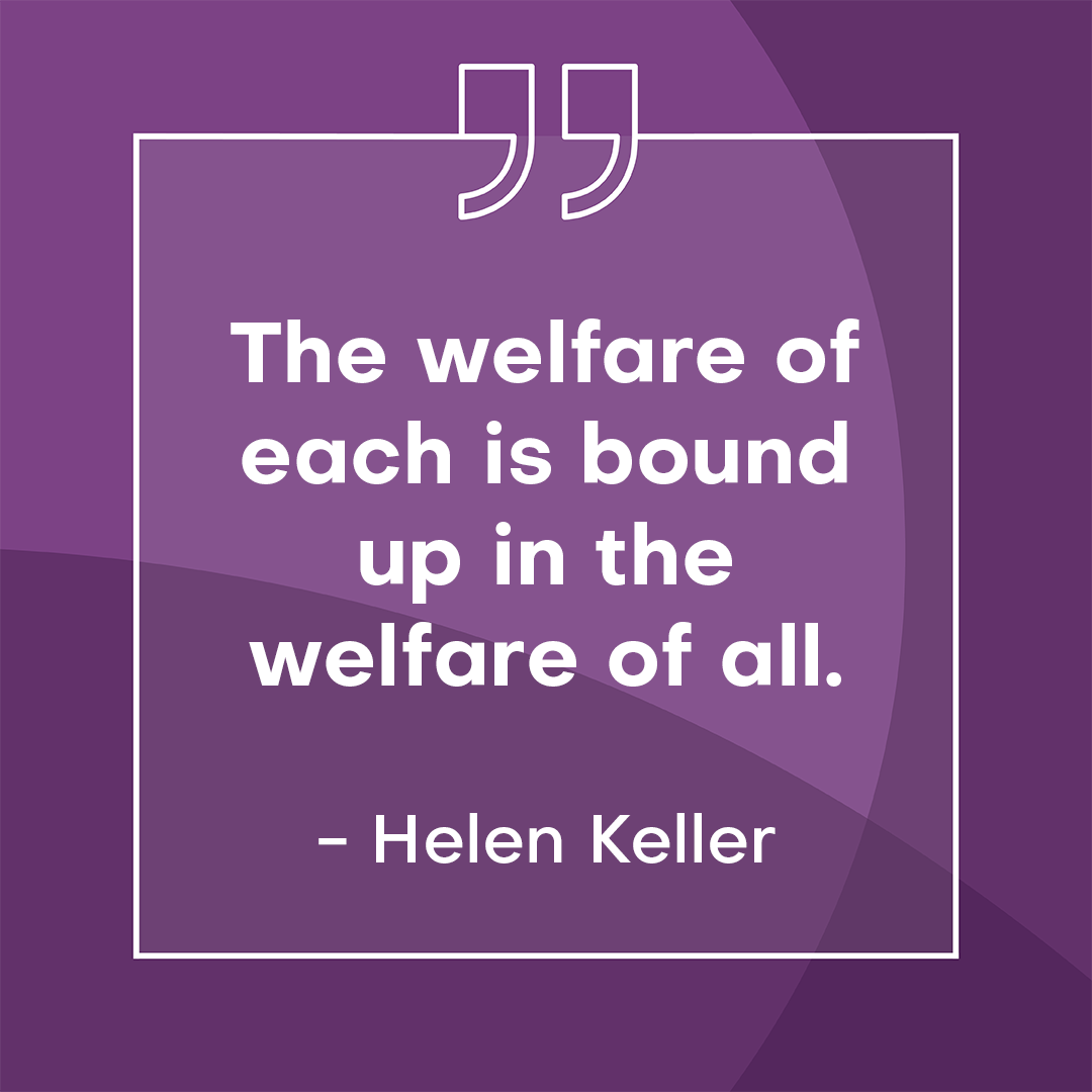 Today is #WorldHealthDay. 🌍 Inequities in health & food systems rob +1 billion people from their right to achieve good health & sound nutrition. 😔 Everyone deserves the opportunity to live a healthy life with access to healthcare & nutritious foods. 💜🤍 #HelenKellerQuotes