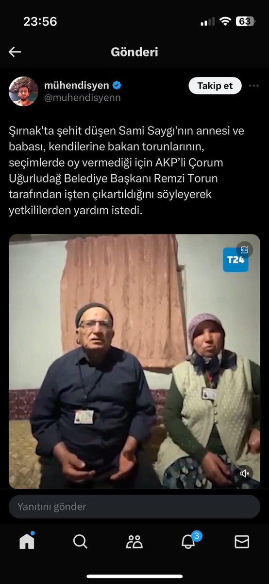 Muhsinipek_19's tweet photo. Şehidin yeğenini işten çıkarmak adamlıkmı?#ÇorumUğurludağ #Ugurludag  @AFADBaskanlik  @DepremDairesi  @AkpartiAnkara @MHP_Bilgi @crmbelediyesi @CorumValiligi @AKPartiYSKM @MhpTbmmGrubu @2024secimleri @nowtvturkiye @nowhaber @trthaber @halktvcomtr @Sozcu @trbiriilerivar https://t.co/81PIkzxCxI
