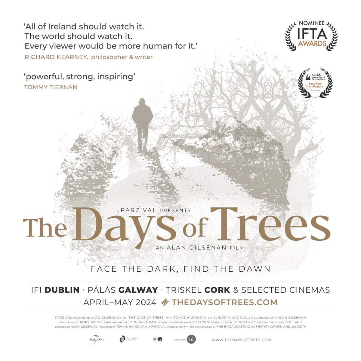 Exciting news! From acclaimed Wicklow filmmaker @AlanGilsenan1 , comes a poetic and deeply moving film, filmed on location at the beautiful Glenstal Abbey. Don't miss the opening at @IFI_Dub on Friday, April 12th. Save the date and prepare to be captivated! #IrishFilm