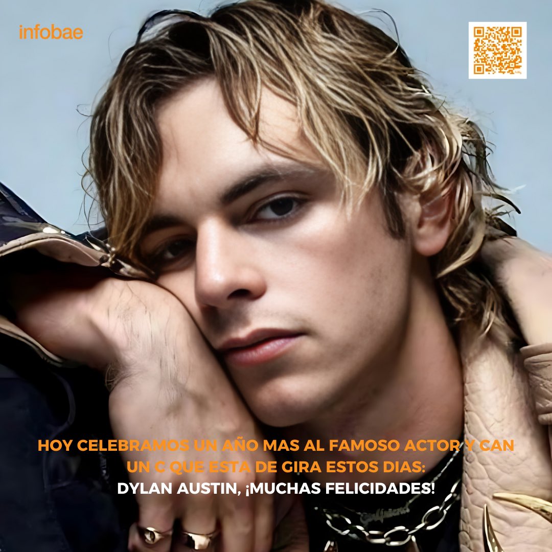 𝗜𝗻𝗳𝗼𝗯𝗮𝗲 ᴿᴾ • #InfobaeStudioRP
<a href="/TeleShowRP/">ꔋ𝗲𝗹𝗲𝗦𝘩𝗼𝘸 ᴿᴾ</a>: Celebridades • Deportes

   ﹝  🗞️  ﹞ —— Nuestro querido 𝗗𝘆𝗹𝗮𝗻 𝗔𝘂𝘀𝘁𝗶𝗻 (<a href="/iafterglw/">Dylan's A.</a>) está cumpliendo años hoy, ¡Muchas Felicidades! © #InfobaeRP