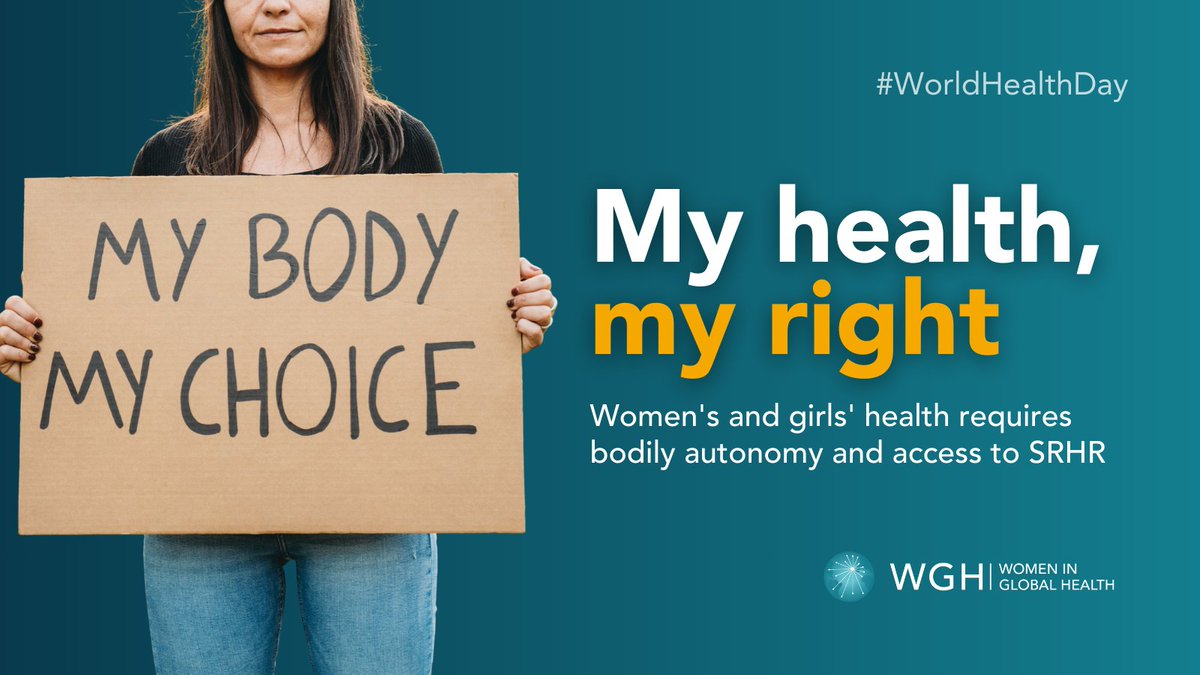 #WorldHealthDay and beyond, women and girls have the right to bodily autonomy 💪 The global campaign to roll back women’s rights is threatening the lives and health of millions of women who need #SRHR. We must protect women’s rights to those essential services #MyHealthMyRight