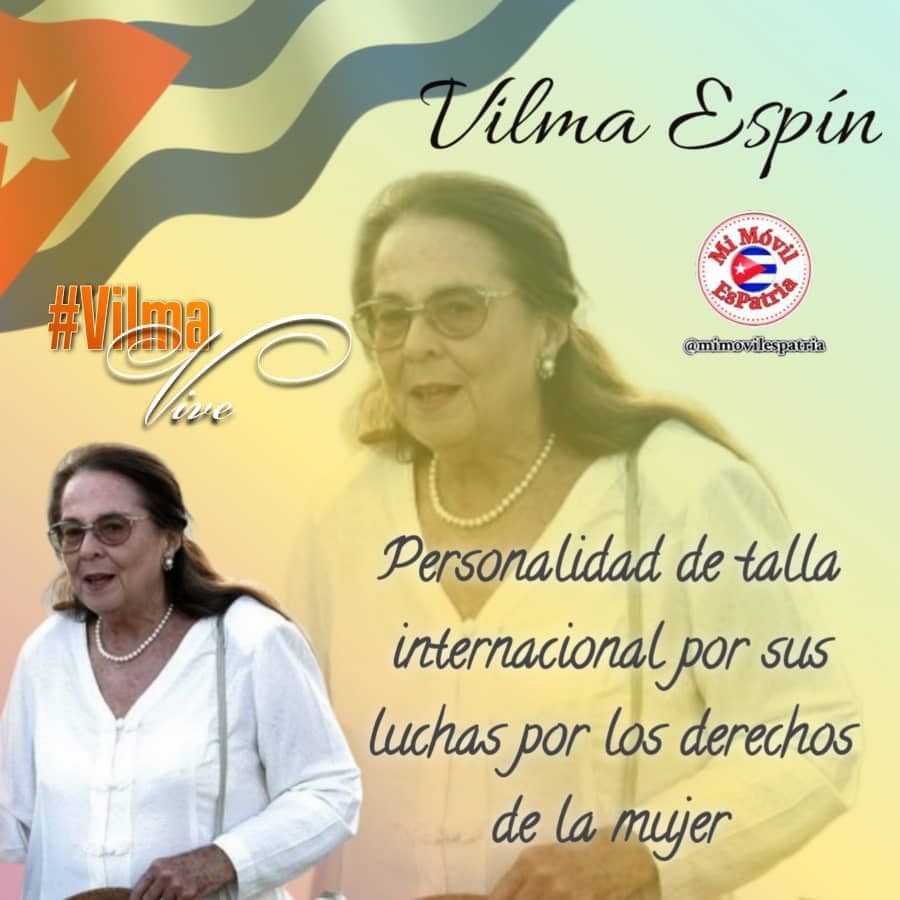 Para Vilma Espín,toda nuestra gratitud y ovación,por ubicar a los #Hulmildes  y a las #Mujeres en el centro de la #RevoluciónCubana. #VilmaVive. #CienfuegosRecuerdaAVilma. #FMCCuba.