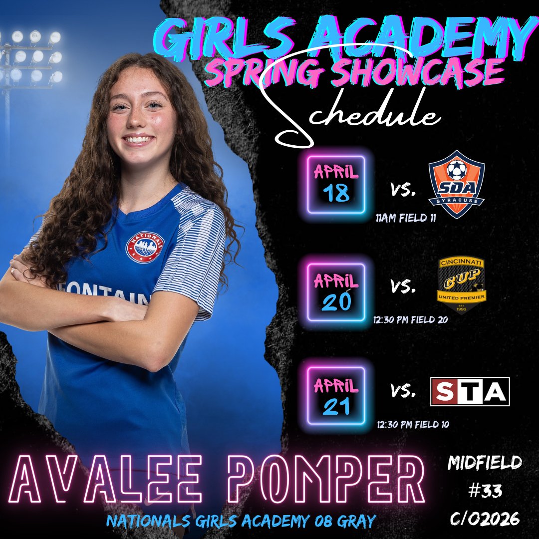 Next up for my @nationals08gray team is the @GAcademyLeague Spring Showcase in NC! Looking forward to these competitive games playing in one of my most favorite places in the world! @NationalsGA @pkepler2 @CoachDR7 @TheSoccerWire @TopDrawerSoccer @ImYouthSoccer @CollegeSoccerID…