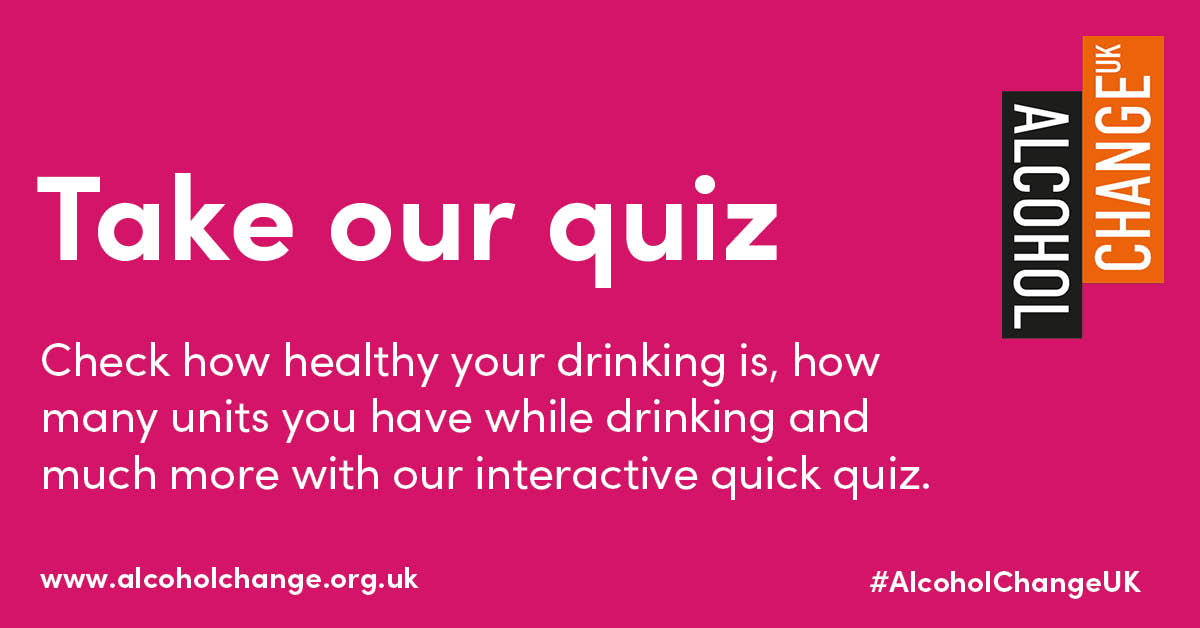 To keep health risks low from drinking alcohol you shouldn't drink more than 14 units a week spread across three days. Still unsure if you're drinking too much? Check your drinking with our quick quiz: alcoholchange.org.uk/alcohol-facts/…