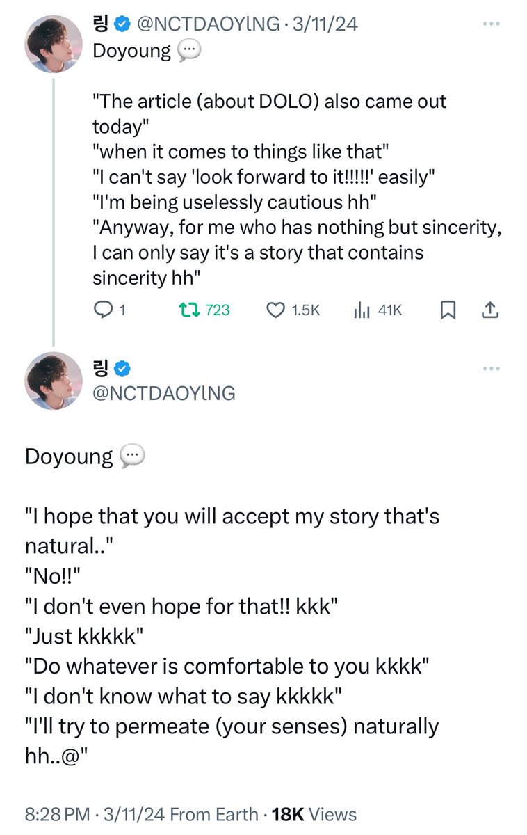 haemjjitokki's tweet photo. "Anyway, for me who has nothing but sincerity, I can only say it's a story that contains sincerity..."
 - Doyoung 💭

""I want to show that whatever injustice there is in the world, it all becomes nothing in front of music that contains sincerity." https://t.co/vE0PWfG1wq