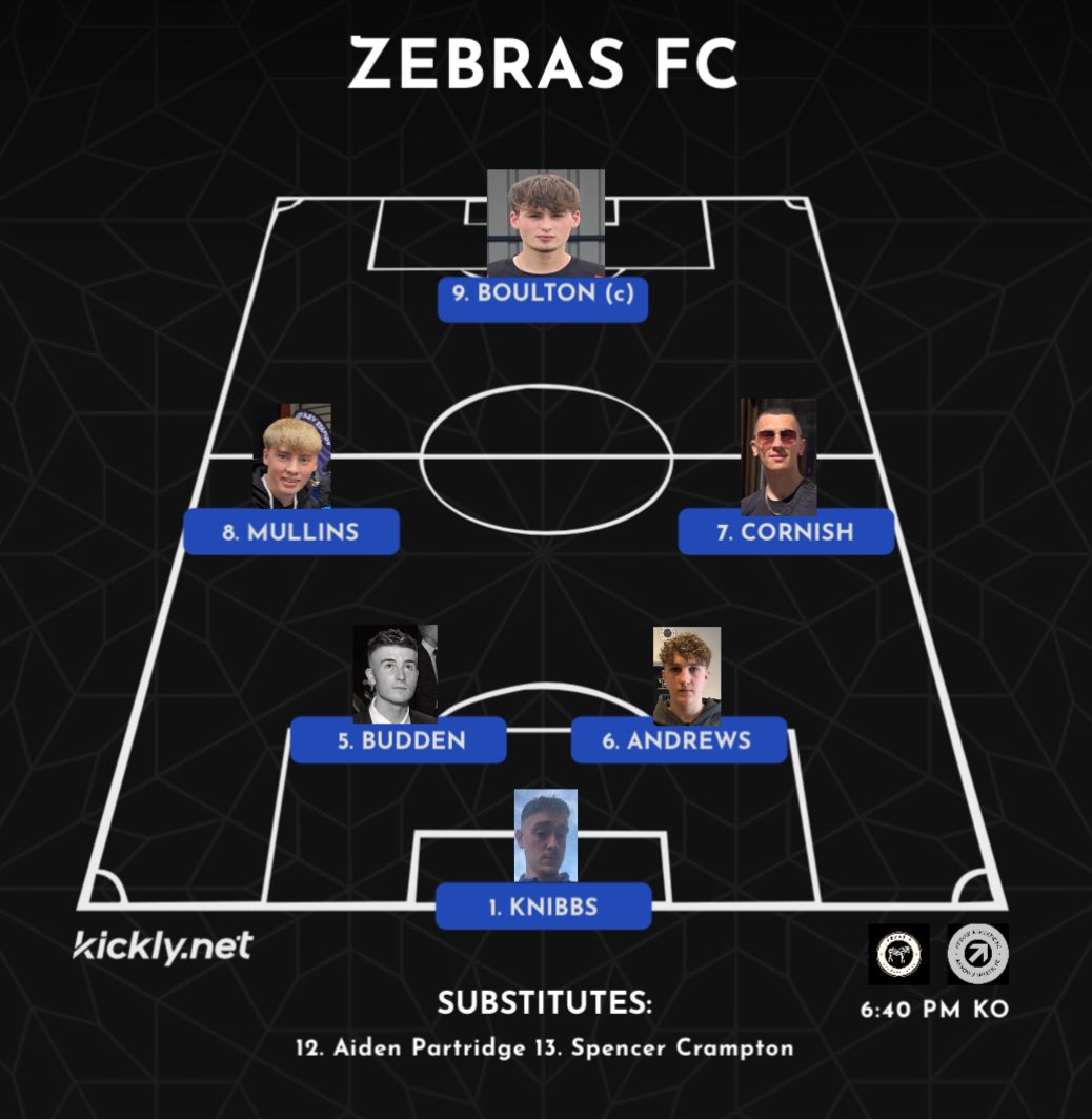 Here is tonight’s starting lineup for the biggest game in the clubs history🦓🦓

So much is riding on this game but can Zebras keep there cool and lift the title🦓🦓

Stay tuned on the Twitter and as always your support is greatly appreciated🦓🦓❤️