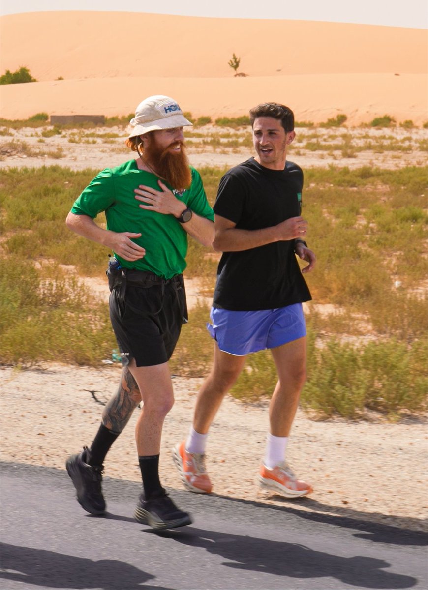 History will remember this as one the most epic human feats. They said he couldn’t do it. So he did. Watch @hardestgeezer pound the tarmac for the last time as he crosses the finish line in Tunisia 🇹🇳 Live now on the @perfecttedenergy instagram account. Follow along.