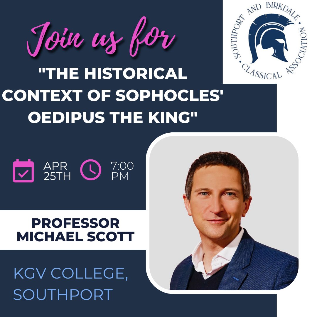 Southport and Birkdale Classical Association (@sandbclassics) on Twitter photo Not long to go now and we are expecting this to be a busy one so are giving our existing members a chance to RSVP first. Please look out for an email from our secretary Matt later this evening! Remaining spots will go live on Eventbrite from April 15th <a href="/profmcscott/">Prof. Michael Scott</a> Not long to go now and we are expecting this to be a busy one so are giving our existing members a chance to RSVP first. Please look out for an email from our secretary Matt later this evening! Remaining spots will go live on Eventbrite from April 15th <a href="/profmcscott/">Prof. Michael Scott</a>