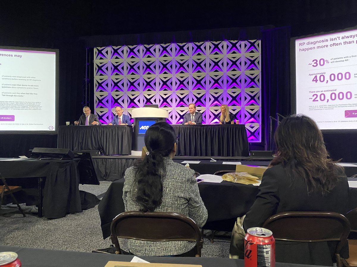 ACC Day 2. 🫀
A great session on “Strategy for the long-term treatment of recurrent pericarditis.”

Dr. Klein, Dr. Cremer, and Dr. Weber discussing challenges associated with recurrent pericarditis management and considerations for a long-term treatment strategy. <a href="/ACCinTouch/">American College of Cardiology</a>