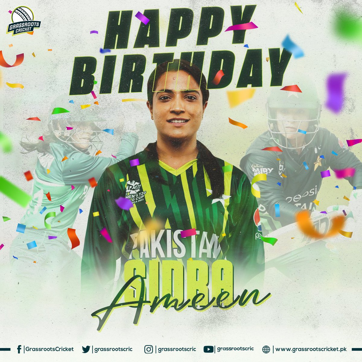 ➡️ 63 ODIs and 45 T20Is so far ➡️ 2,362 international runs ➡️ 4 ODI centuries ➡️ Leading run-scorer in ICC Women's Championship 2022-25 so far Happy birthday, @SidraAmin31! 🎉