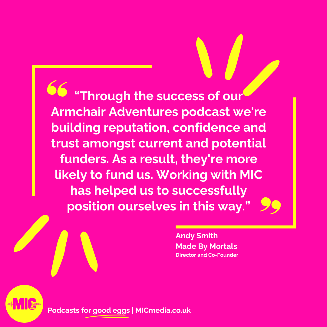 From a lockdown project to 1/4 of a million global listens, multiple industry awards & being the 1st kids podcast on Virgin Atlantic, Here's how we worked with the awesome @MadeByMortals to catapult their kids podcast #ArmchairAdventures to success! ⬇️ micmedia.co.uk/client-journey…