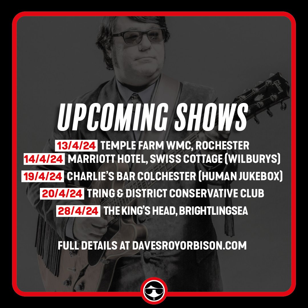 Here's where I'll be in the coming weeks! 

#tributeact #tributeshow #60smusic