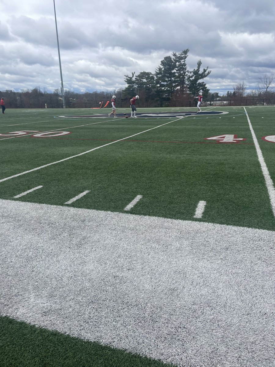 Great visit at Rmu and great spring game. <a href="/CoachFrenchFB/">John French</a> <a href="/RMU_Football/">RMU Football</a>