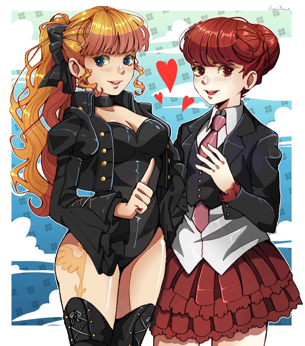 DrawsZucchini's tweet photo. Swapped the fits of my fav girlies again! ☺️♥️♥️ https://t.co/XAmFbV1AOi