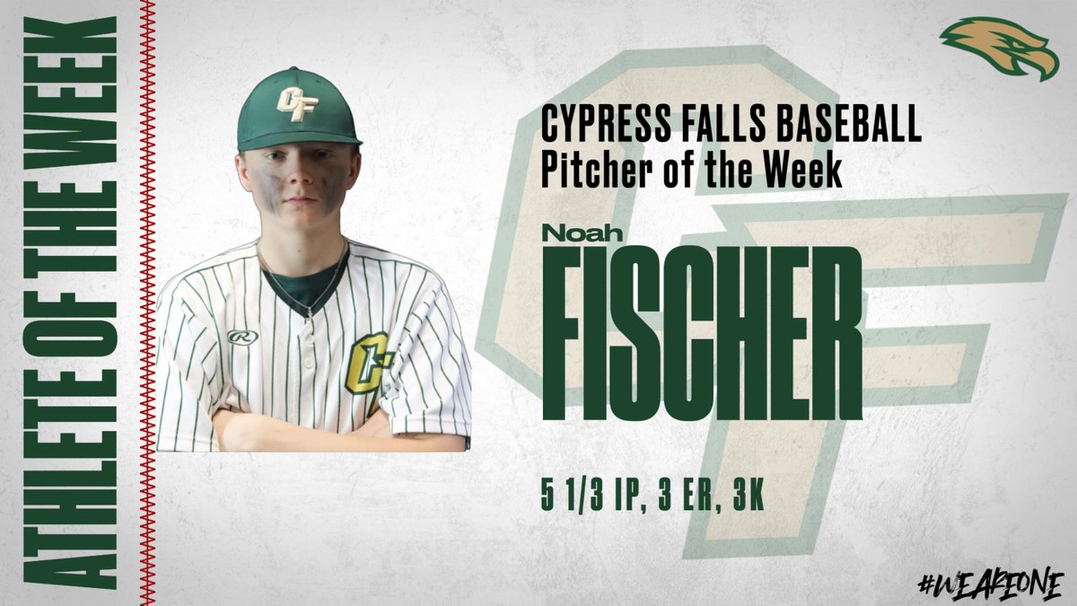 Our week 7 Pitcher of the Week is Noah Fischer. He is such a competitor out there on the field and he always empties the tank for the team. Congratulations Noah!