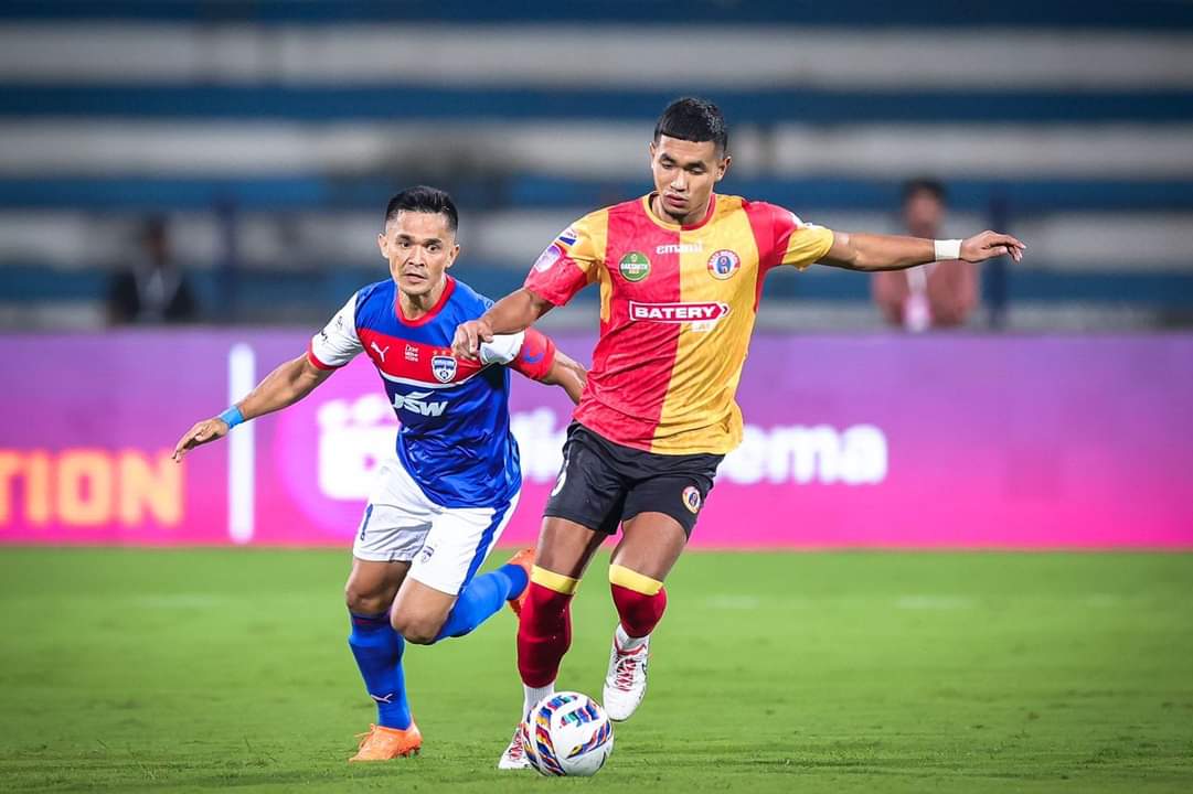 🇮🇳 Lalchungnunga makes his 50th appearance in all competitions for #EastBengalFC today against #BengaluruFC.

Congratulations Nunga, keep your head steady and grow!

#JoyEastBengal #ISL #EBFCBFC