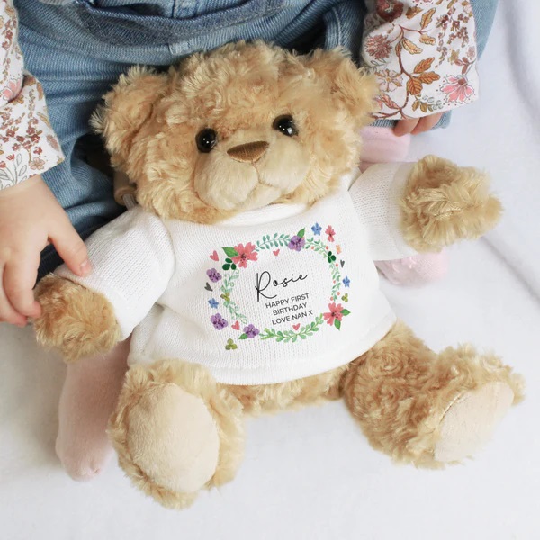Cute & cuddly teddy bear wearing a jumper personalised with any name & message lilybluestore.com/products/perso…

#giftideas #teddybear #childrensgifts #shopindie #mhhsbd
