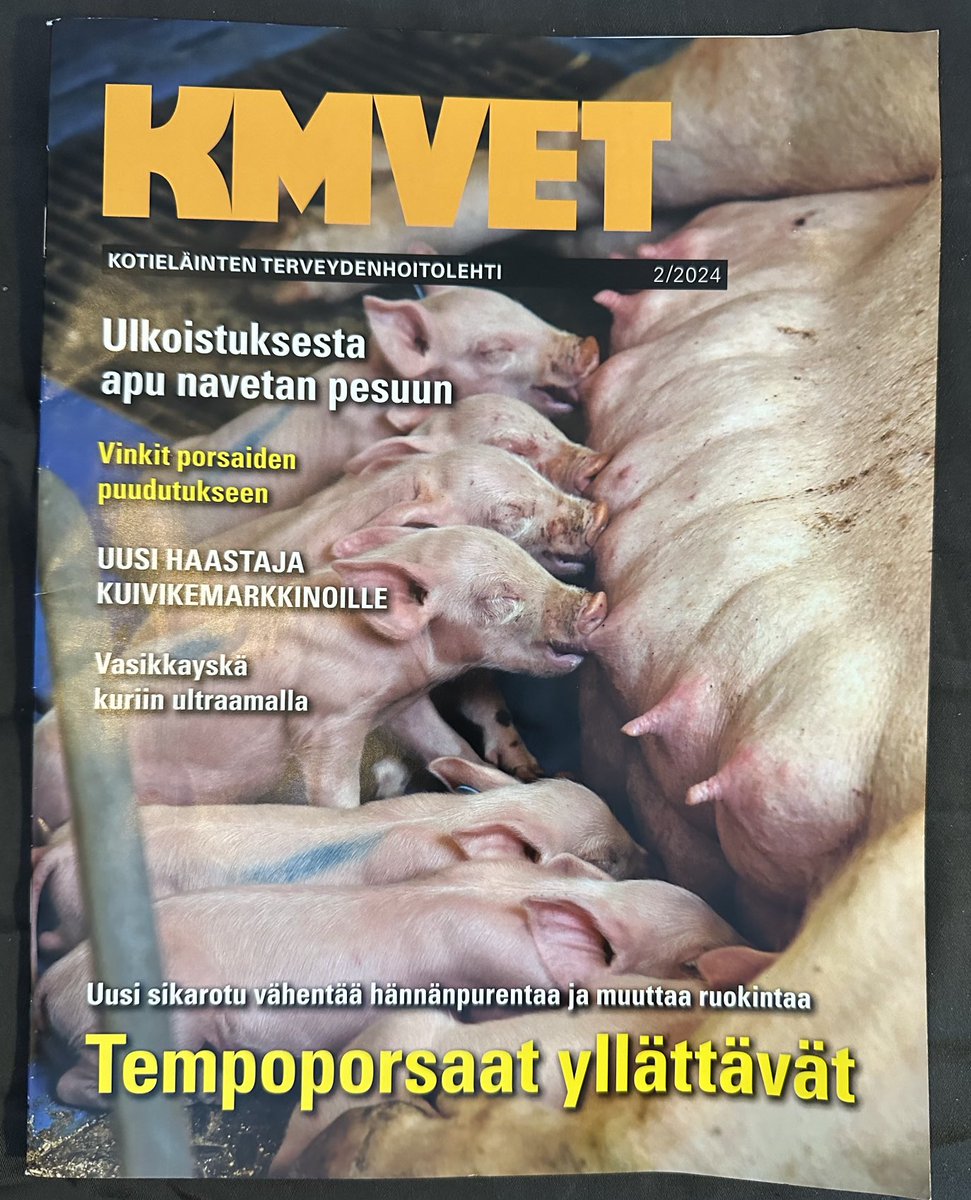 Vuoden toinen #KMVET ilmestyi. Kiinnostava juttu uuden kuivikekuidun käyttökokemuksista. ⁦@KMaamies⁩