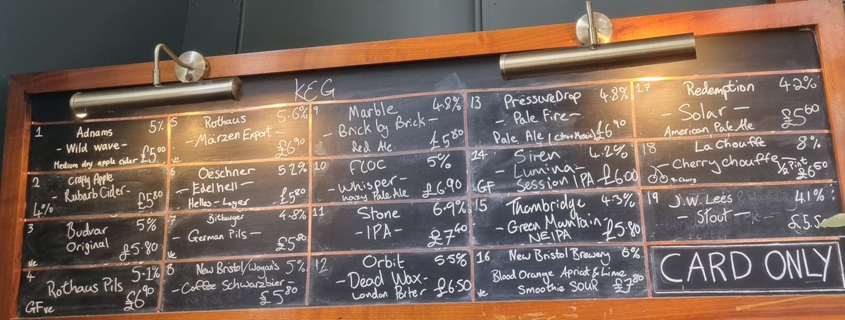 Great Selection on our boards this week! Really can't go wrong with the Blue Sky Drinking from Arbor