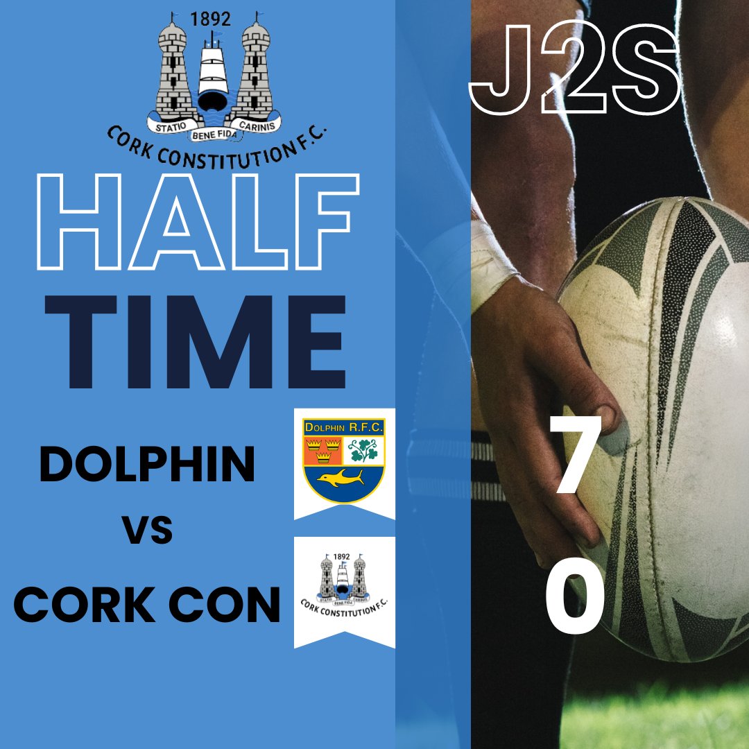 Half Time at the J2 Cup at Virgin Media Park ⏰️⚡️ Dolphin 7 Cork Con 0 @DolphinRFC