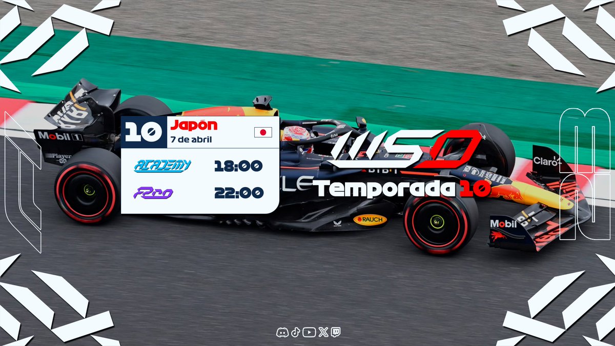 RACE DAY‼️🇯🇵

 📍 Japón (Suzuka)
 📺: twitch.tv/wso_formula1?s…
