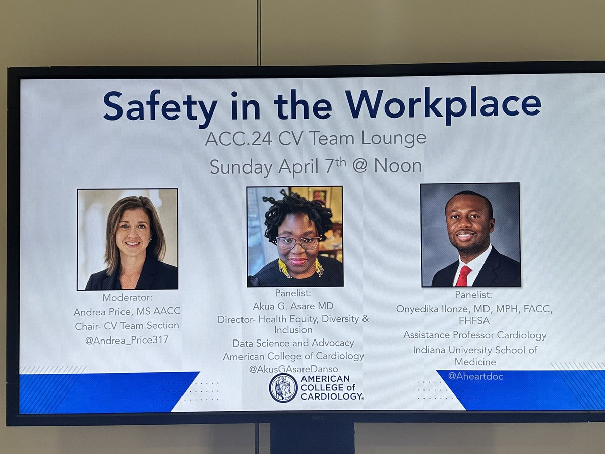 Endurance Evbayekha MD (@enduranceekg) on Twitter photo Oh my goodness 🔥 🔥
This is out of this world people!!!!
#ACC24
Happening in a jiffy is SAFETY IN THE WORKPLACE
Heart to heart stage!!!!
#someambassador
#ACC24 <a href="/ACCinTouch/">American College of Cardiology</a> <a href="/Aheartdoc/">Onyedika Ilonze, MD, MPH, FACC, FHFSA</a> @AkuaGAsareDanso Oh my goodness 🔥 🔥
This is out of this world people!!!!
#ACC24
Happening in a jiffy is SAFETY IN THE WORKPLACE
Heart to heart stage!!!!
#someambassador
#ACC24 <a href="/ACCinTouch/">American College of Cardiology</a> <a href="/Aheartdoc/">Onyedika Ilonze, MD, MPH, FACC, FHFSA</a> @AkuaGAsareDanso