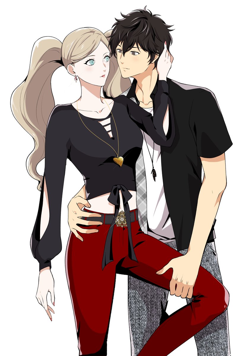 Thank you to @iL_suffered for this gorgeous #ShuannWeek2k24 comm, for the prompt Modelling! Thought it'd be really cute to have them matching ✨#Shuann #Renann #Persona5 #Persona5Royal