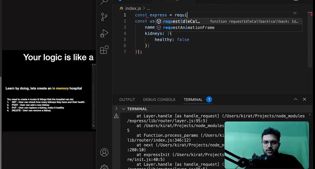 yasir_juned's tweet image. Day 20 of #100daycode
->Today i study little because of sunday , i just study the middleware of Week 3
