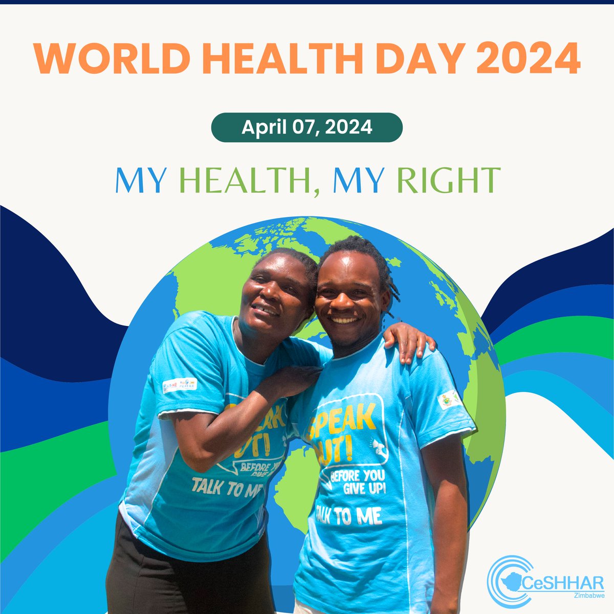 Everyone, everywhere has a right to access quality healthcare and education. This is highlighted in this year’s #worldhealthday theme, “My Health, My Right”. CeSHHAR believes the right to health is at the core of well being. We are committed to inclusive health services to all.
