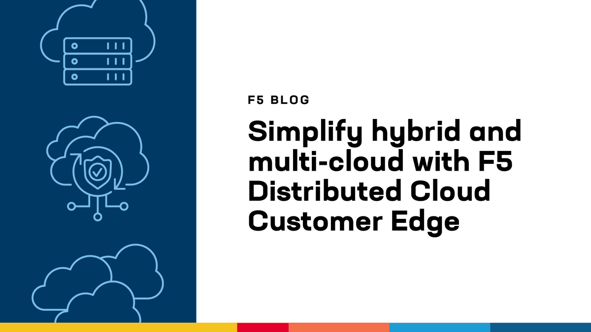 Want a hybrid, multi-cloud environment that lets you scale—securely—like you're cloud-native? Learn how @F5 Distributed Cloud Customer Edge on HPE GreenLake can make it happen: go.f5.net/cv07m2o9