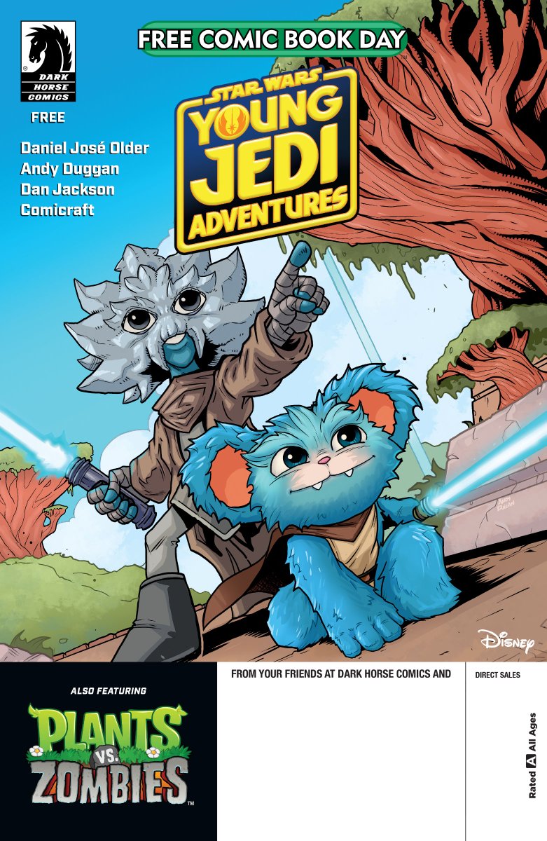 In our Free Comic Book Day Silver issue, the animated series Star Wars: Young Jedi Adventures jumps to comics in a new all-ages story by @djolder, @Andy_Duggan, and team. Arrives on #FCBD—this Star Wars Day, May the 4th! Peek inside now via @starwars: bit.ly/3TJRTbL
