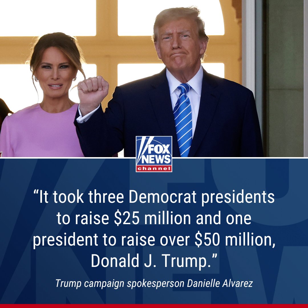 MONEY, MONEY, MONEY: Trump throws down gauntlet, sets new campaign bar after shattering record following star-studded Biden event with other former presidents. trib.al/W6JxXks