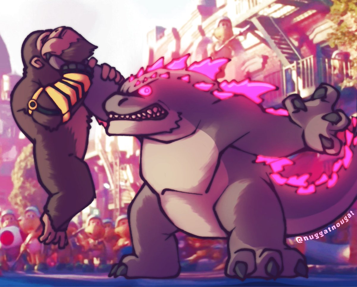 I couldn't resist the urge to draw it #GodzillaxKongTheNewEmpire Credits to @Mr_goji54 for the idea