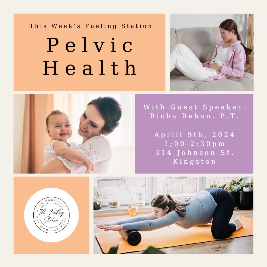 This week at the Fueling Station we will be welcoming special guest Richa Rehan, PT to talk to us about pelvic health. 

Happening Tuesday @ 1pm @ 314 Johnson St. 

#ygk
#free
#perinatalsupport
#momgroup