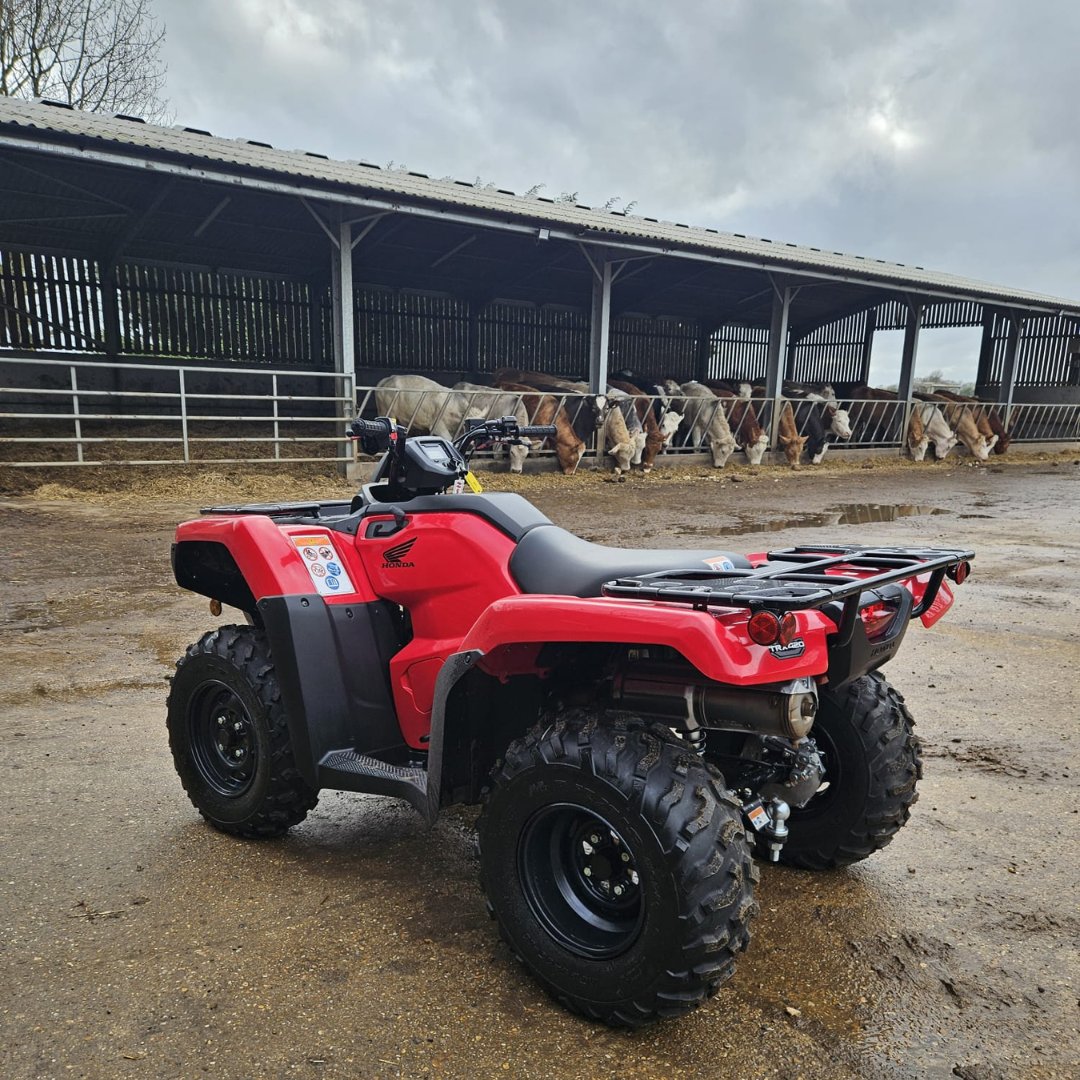 Bringing the power of #Honda to Lime Kiln #farm! Our Groundcare Sales Manager, Stacy Scoles, delivered the brand-new Honda TRX420FM2 to the farm in North Norfolk. With its legendary performance and sturdy build, this Honda is ready to get to work 🐎🐄.