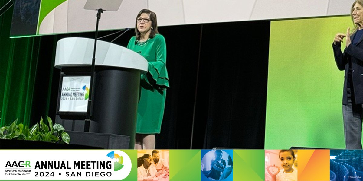 “As we celebrate this important milestone, we reflect on the impact that this group has had on generations of women scientists.” @AACR_CEO Margaret Foti recognizes the 25th anniversary of AACR Women in Cancer Research during the #AACR24 Opening Ceremony. #AACRWICR