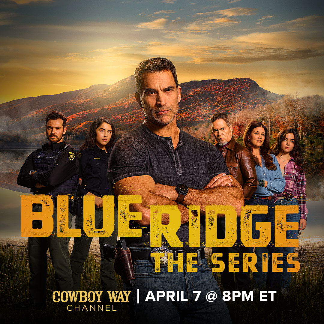 Tough town, tougher sheriff. The all-new series Blue Ridge premieres Sunday, April 7th at 8/7c on @CowboyWayTV 🤠 #BlueRidgeTV #MountainJustice #CWCPosse