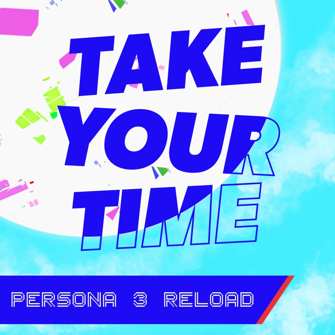 Take Your Time, the Persona podcast @TomRMarks and I host, is back for a new season, and the first episode is now live! We're playing through #Persona3Reload in real-time, and we've also started a Patreon for the show. You can find out all about it here: patreon.com/TakeYourTime