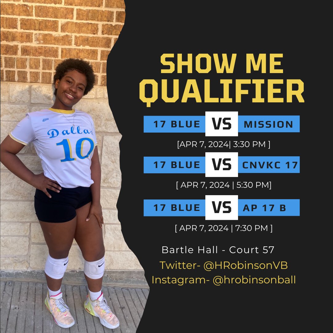 It's Day 2 at the ShowMeQualifier! Come Check us out this afternoon! #classof2026 #uncommitted @dallasarsenalvb @BlackGirlVolle1 @PESHvolleyball