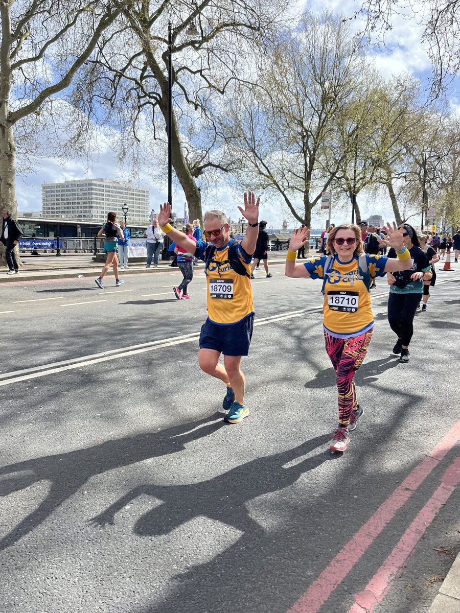 David and I completed the LLMH in 2:34 today and raised £1000 for Marie Curie. Very proud of us both and lots of fun round the route. Thank you to everyone who sponsored us 😀