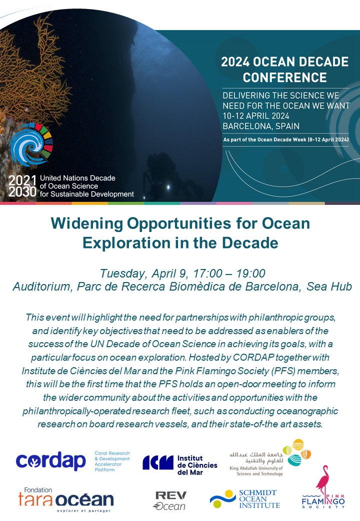 About to head to Barcelona to discuss the need to Accelerate Ocean Exploration in the 21st Century at UN Ocean Decade Conference I will emphasize the urgent need to map, assess the status, conserve and restore Cold Water Corals as a Critical Habitat @CORDAP_