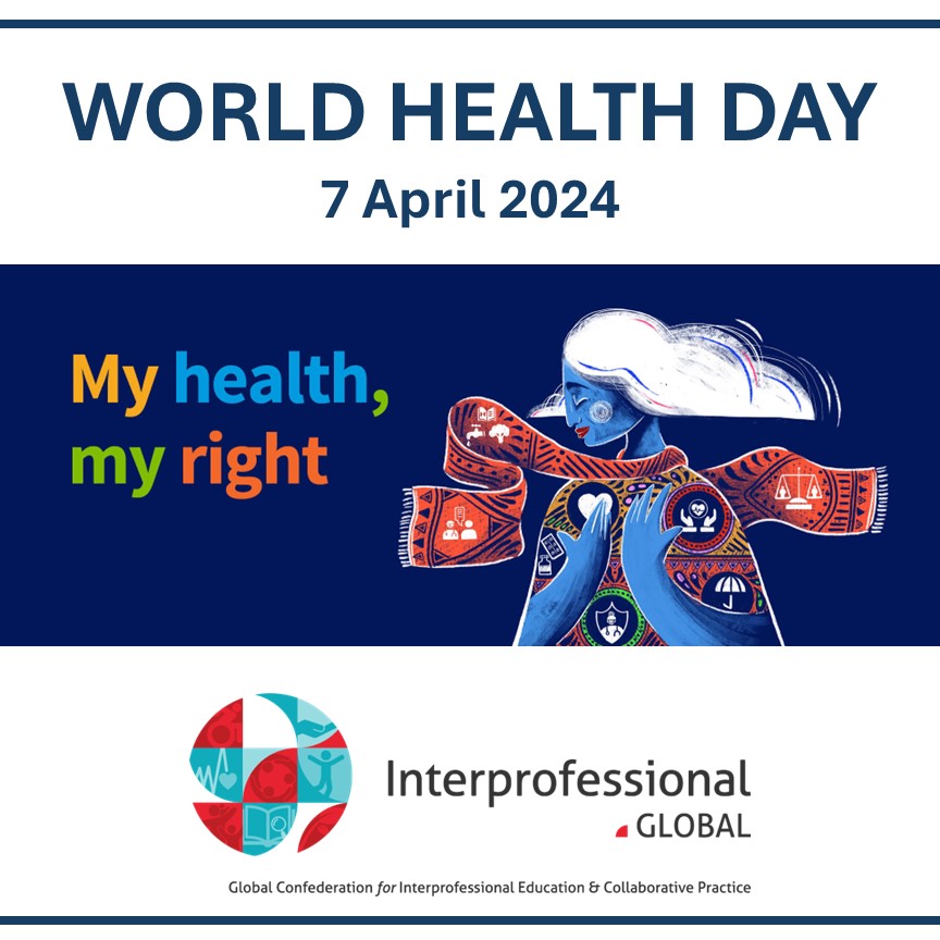 We join the <a href="/WHO/">World Health Organization (WHO)</a> on 7 April 2024 to recognize World Health Day!
Its theme of "My health, my right" champions the right of everyone, everywhere to access to quality health services and living conditions free from discrimination!
#WorldHealthDay 
Read more: who.int/campaigns/worl…