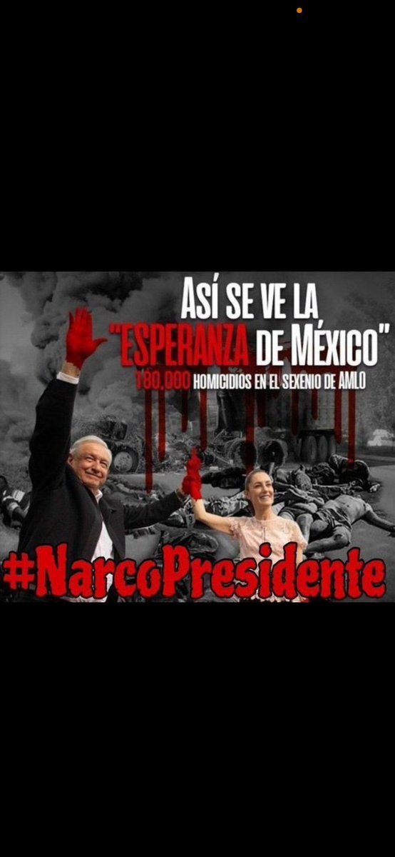 @LAURAZAPATAM Estes la continuidad ahora con #NarcoCandidataClaudia31 y no ser mexicana que nos esperamos